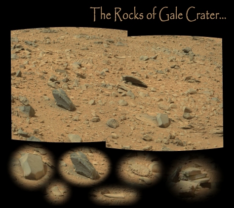 rocks of gale crater